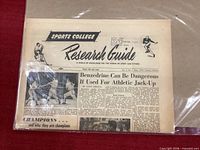 Full front page showing masthead, Benzedrine article, Stan Musial photo strip
