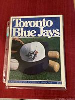 Front cover showing team cap, baseballs, bats, title text