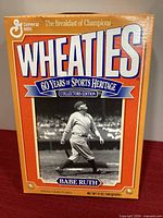 Front of unopened 1992 Babe Ruth Wheaties box