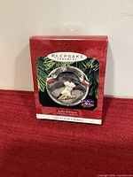 Front of boxed Hallmark Keepsake Jackie Robinson Ornament