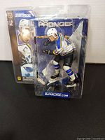 Front view of sealed Chris Pronger SportsPicks Series 2 action figure in packaging