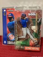 Front view of unopened 2002 McFarlane Sportspicks Sammy Sosa figure package