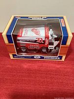 Boxed 1:24 scale Detroit Red Wings Zamboni bank, factory sealed