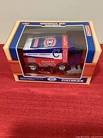 Front view of boxed 2003 Montreal Canadiens Zamboni bank