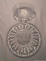 Platter and bowl together displaying size relationship and matching motif
