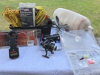 Overall lot on table showing main items