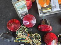 Loose magnetic trailer lights, wiring harness, Mag Flat Bracket package and magnetic bases