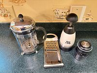 Group shot of all four kitchen items on countertop