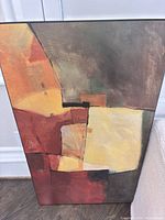 Front view of framed abstract print