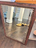 Front view of mirror showing full frame and glass