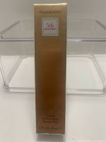 Front view of sealed Elizabeth Arden 5th Avenue fragrance box