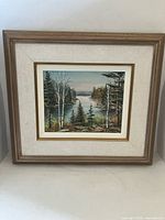 full view of framed painting