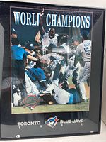 Front view of framed poster showing full artwork and frame