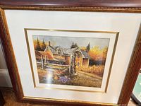 Full view of framed Shirley Deaville landscape print