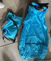 Lounger laid out next to carry bag