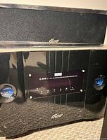 Receiver front with center speaker on top