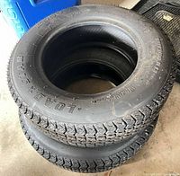 Stacked view of both Loadstar K550 trailer tires