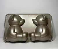 Front view showing two teddy bear cavities
