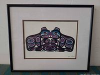 Full view of framed Joe Wilson giclée print with mat and frame