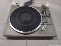 Full view of Pioneer PL-514 turntable with dust cover open