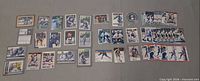 overview of all cards and coin laid out
