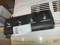 Front view showing four labeled switches on Randall footswitch