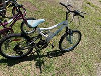 Full view of the youth bike showing overall design and wear
