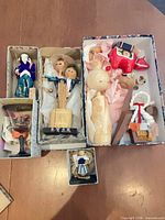 Overview of boxed Japanese items in lot