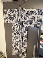 Yukata full view on hanger showing pattern and shape