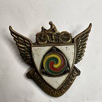 Front view showing design details and enamel