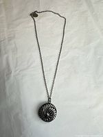 Full view of necklace showing chain and pendant
