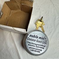 Lock, keys, and box overview