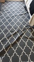 Full view of rug showing color and pattern