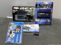 Group shot of all four packaged items