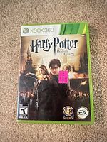 Front cover of Harry Potter Xbox 360 case