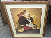 Framed art print front view showing entire piece