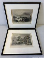 Both framed etchings together