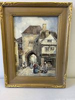 Front view of framed painting