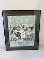 Front view of framed Charles Bragg poster showing artwork and title