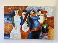 Full view of the abstract musician painting
