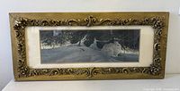 Front view of framed print showing artwork and frame