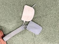 Top view of both coin pouches attached to wrist strap