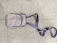 Full view of Roots crossbody bag with strap extended