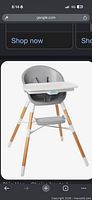 Stock image showing assembled Skip Hop EON 4-in-1 high chair