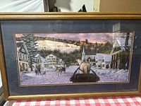 Full view of framed print showing entire artwork and frame