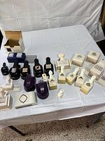 Full lot overview of assorted punches on table