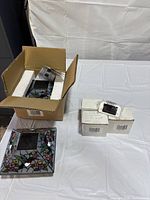 Boxed deck lights and post cap light with foam packaging visible