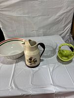 Group view of all four items on table