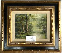 Front view of framed painting
