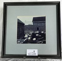 Framed photograph front view showing mat and frame
